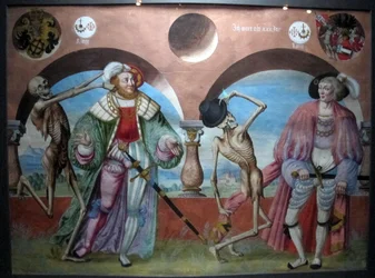 Kopie van de verloren Danse Macabre van M. Manuel van de Dominicaanse begraafplaats van Bern (1512-20)